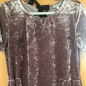Women’s crushed velvet top